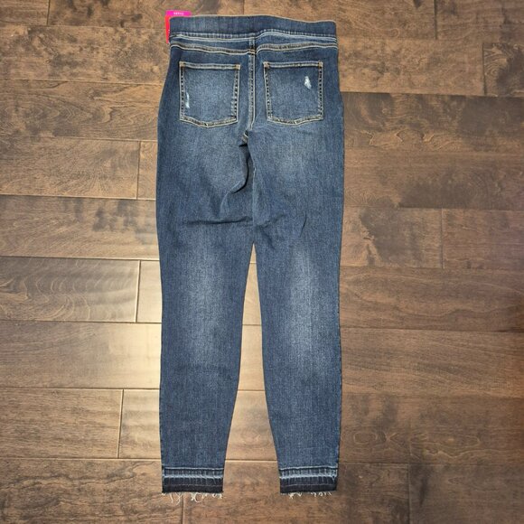 NWT Spanx Medium Wash Distressed Denim Legging - Picture 7 of 10